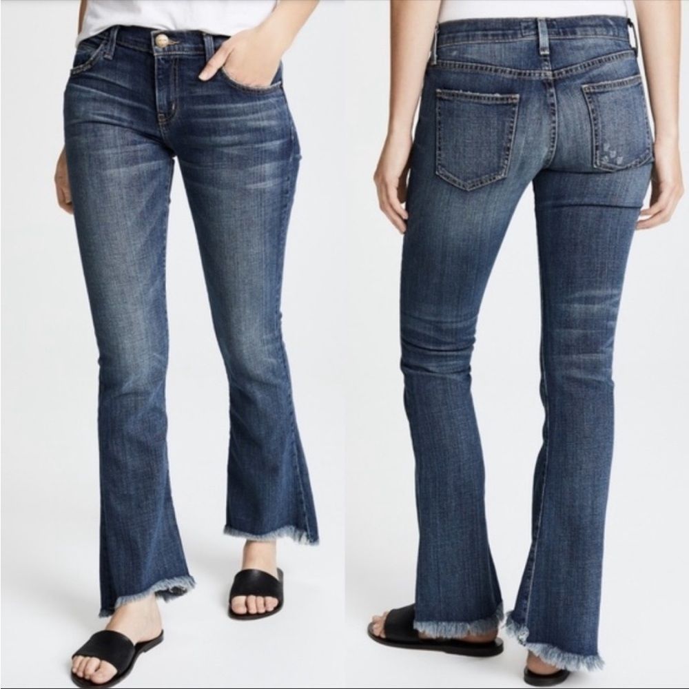 3/$20 Current Elliott The Flip Flop Raw Hem Bootcut Jeans 23
